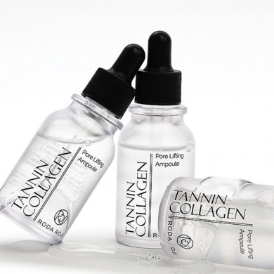 Сироватка для звуження пір з колагеном та комплексом танінів Roda Roji Tannin Collagen Pore Lifting Ampoule 30 мл купити в Україні 3
