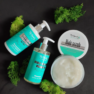 Скраб для кожи головы с ментолом Top Beauty Hair Scrab 250 мл купить в Украине 3