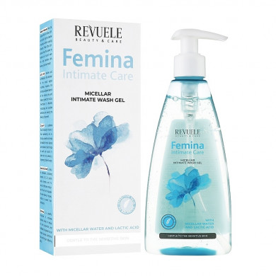 Міцелярний гель для інтимної гігієни Revuele Femina Intimate Care Micellar Intimate Wash Gel 250 мл купити в Україні