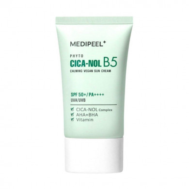 Солнцезащитный крем для лица с центеллой MEDI-PEEL Phyto Cica Nol B5 Calming Vegan Sun Cream SPF50 50 мл купить в Украине