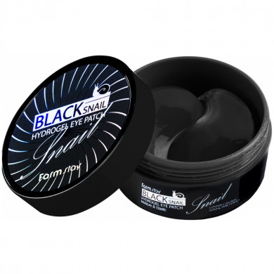 Гидрогелевые патчи с муцином черной улитки, FarmStay, Black Snail Hydrogel Eye Patch, 60 шт купить в Украине Гидрогелевые патчи с муцином черной улитки, FarmStay, Black Snail Hydrogel Eye Patch, 60 шт купить в Украине