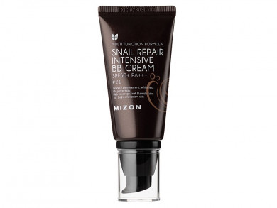 BB крем для безупречного макияжа с муцином улитки #21, MIZON, Snail Repair Intensive BB Cream SPF50+ PA+++, #21, 50 мл купить в Украине BB крем для безупречного макияжа с муцином улитки #21, MIZON, Snail Repair Intensive BB Cream SPF50+ PA+++, #21, 50 мл купить в Украине