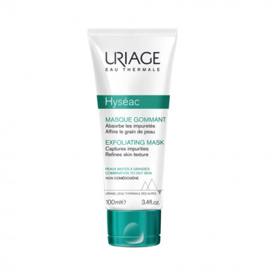 Мягкая отшелушивающая маска для жирной и комбинированной кожи URIAGE Hyséac Exfoliating Mask 100 мл купить в Украине
