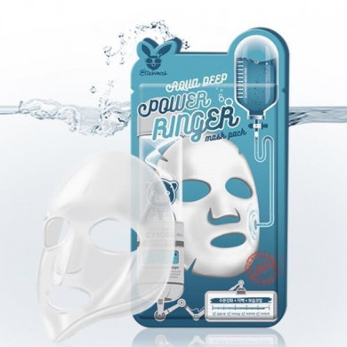 Тканевая маска для лица увлажняющая Elizavecca Aqua Deep Power Ringer Mask купить в Украине 3