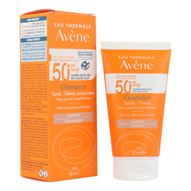 Сонцезахисний крем з ефектом тонування Avene Cleanance Tinted SPF50+ 50 мл купити в Україні 2