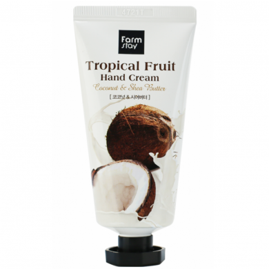 Крем для рук с кокосом и маслом ши, FarmStay, Tropical Fruit Coconut & Shea Butter Hand Cream, 50 мл купить в Украине Крем для рук с кокосом и маслом ши, FarmStay, Tropical Fruit Coconut & Shea Butter Hand Cream, 50 мл купить в Украине