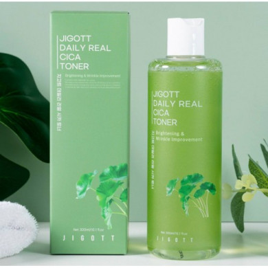 Успокаивающий тонер для лица с центеллой JIGOTT Daily Real Cica Toner 300 мл купить в Украине 3