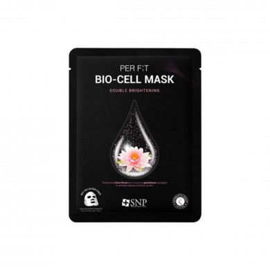 Осветляющая тканевая маска с экстрактом лотоса, SNP, Per Fit Bio-cell Mask Double Brightening купить в Украине Осветляющая тканевая маска с экстрактом лотоса, SNP, Per Fit Bio-cell Mask Double Brightening купить в Украине