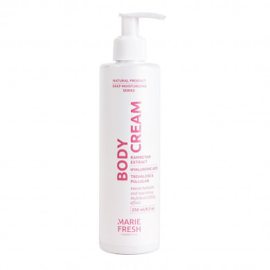 Интенсивно увлажняющий крем для тела с гиалуроновой кислотой Marie Fresh Cosmetics Body Cream 250 мл купить в Украине