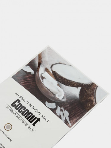 Тканинна маска з кокосом COS.W My Real Skin Coconut Facial Mask купити в Україні 2