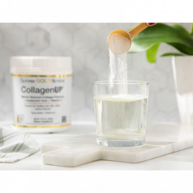 Морской гидролизованный коллаген с гиалуроновой кислотой и витамином C California Gold Nutrition CollagenUP с нейтральным вкусом 464 г купить в Украине 4