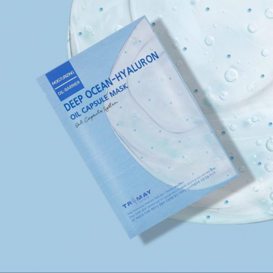 Глубоко увлажняющая маска с гиалуроновой кислотой, Trimay, Deep Ocean-Hyaluron Oil Capsule Mask купить в Украине 2 Глубоко увлажняющая маска с гиалуроновой кислотой, Trimay, Deep Ocean-Hyaluron Oil Capsule Mask купить в Украине 2