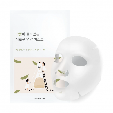 Поживна тканинна маска з екстрактом чорних соєвих бобів ROUND LAB Soybean Nourishing Mask Sheet купити в Україні 2