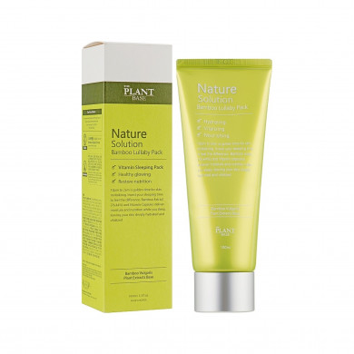 Зволожуюча нічна маска з екстрактом бамбука The Plant Base Nature Solution Bamboo Lullaby Pack 100 мл купити в Україні
