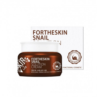 Ліфтинг-крем для обличчя з муцином равлика Fortheskin Snail Solution Cream 100 мл купити в Україні 2