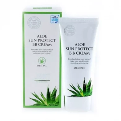 Тональний ВВ крем з екстрактом алое JIGOTT Aloe Sun Protect BB Cream SPF41/PA++ 50 мл купити в Україні