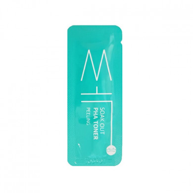 Слабокислотный отшелушивающий тонер для чувствительной кожи, Ottie, Soak Out PHA Toner Peeling, 1 мл (пробник) купить в Украине Слабокислотный отшелушивающий тонер для чувствительной кожи, Ottie, Soak Out PHA Toner Peeling, 1 мл (пробник) купить в Украине