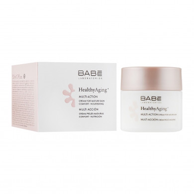 Багатофункціональний крем для зрілої шкіри Babe Laboratorios Healthy Aging Multi Action Cream For Mature Skin 50 мл купити в Україні 2