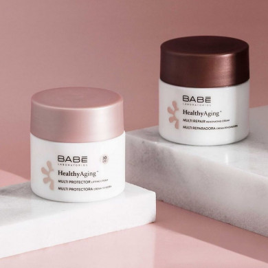 Багатофункціональний крем для зрілої шкіри Babe Laboratorios Healthy Aging Multi Action Cream For Mature Skin 50 мл купити в Україні 5