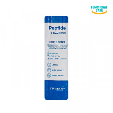 Лифтинг тонер с пептидами и гиалуроновой кислотой, Trimay, Peptide & Hyaluron Lifting Toner, 1 мл (пробник) купить в Украине Лифтинг тонер с пептидами и гиалуроновой кислотой, Trimay, Peptide & Hyaluron Lifting Toner, 1 мл (пробник) купить в Украине