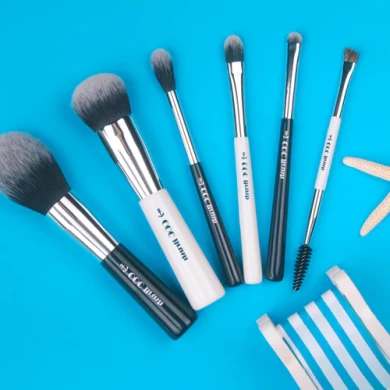 Набор из 6 кистей для макияжа CORINGCO Marine Blue купить в Украине 2