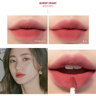 Матовий тінт для губ rom & nd Zero Velvet Tint # 04 Burnt Heart купити в Україні 4