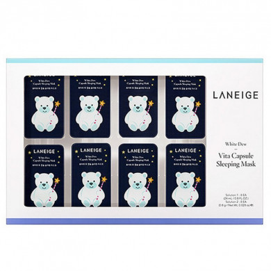 Осветляющая ночная маска для лица, LANEIGE, White Dew Vita Capsule Sleeping Mask купить в Украине 2 Осветляющая ночная маска для лица, LANEIGE, White Dew Vita Capsule Sleeping Mask купить в Украине 2