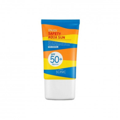 Водостійкий сонцезахисний крем Scinic Enjoy Safety Aqua Sun SPF50 + PA ++++ 50 мл купити в Україні
