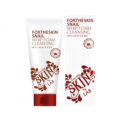 Пенка для умывания с муцином улитки Fortheskin Snail Whip Foam Cleansing 180 мл купить в Украине