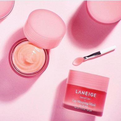 Нічна поживна маска для губ з ароматом ягід LANEIGE Lip Sleeping Mask Berry 20 мл купити в Україні 4