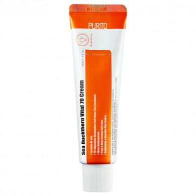 Витаминный крем с экстрактом облепихи, Purito, Sea Buckthorn Vital 70 Cream, 50 мл купить в Украине Витаминный крем с экстрактом облепихи, Purito, Sea Buckthorn Vital 70 Cream, 50 мл купить в Украине