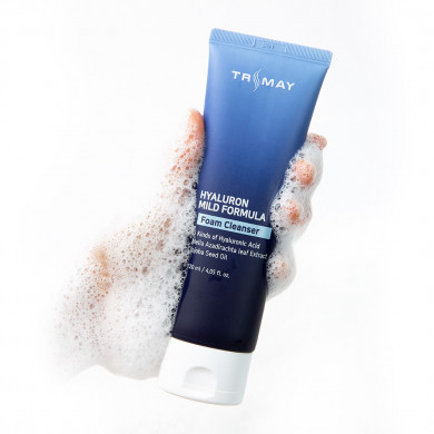 Мягкая пенка с гиалуроновой кислотой, Trimay, Hyaluron Mild Formula Foam Cleanser, 120 мл купить в Украине 2 Мягкая пенка с гиалуроновой кислотой, Trimay, Hyaluron Mild Formula Foam Cleanser, 120 мл купить в Украине 2