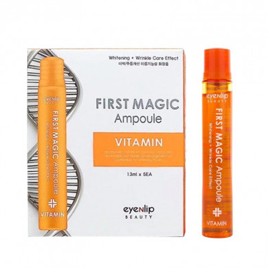 Многофункциональная витаминная сыворотка, EYENLIP, First Magic Vitamin Ampoule, 13 мл купить в Украине Многофункциональная витаминная сыворотка, EYENLIP, First Magic Vitamin Ampoule, 13 мл купить в Украине