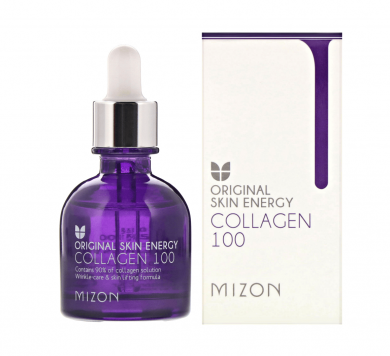 Лифтинг-сыворотка для лица с морским коллагеном, MIZON, Original Skin Energy Collagen 100, 30 мл купить в Украине Лифтинг-сыворотка для лица с морским коллагеном, MIZON, Original Skin Energy Collagen 100, 30 мл купить в Украине