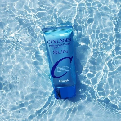 Увлажняющий солнцезащитный крем с коллагеном Enough Collagen Moisture Sun Cream SPF50+ PA+++ 50 мл купить в Украине 3