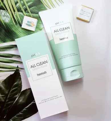 Очищуюча пінка для вмивання Heimish All Clean Green Foam 30 мл купити в Україні 2