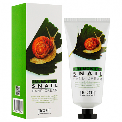Восстанавливающий крем для рук с муцином улитки, JIGOTT, Real Moisture Hand Cream Snail, 100 мл купить в Украине Восстанавливающий крем для рук с муцином улитки, JIGOTT, Real Moisture Hand Cream Snail, 100 мл купить в Украине