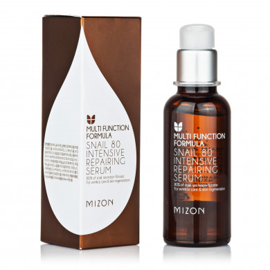 Интенсивно восстанавливающая сыворотка с муцином улитки, MIZON, Snail 80 Intensive Repairing Serum, 50 мл купить в Украине Интенсивно восстанавливающая сыворотка с муцином улитки, MIZON, Snail 80 Intensive Repairing Serum, 50 мл купить в Украине