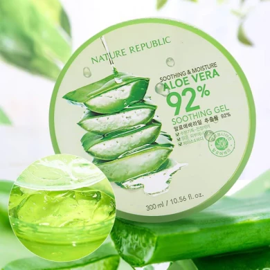 Смягчающий и увлажняющий гель для лица и тела с алоэ Nature Republic Soothing & Moisture Aloe Vera 92% Soothing Gel 300 мл купить в Украине 3