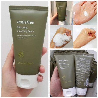 Пенка для умывания с оливковым маслом, Innisfree, Olive Real Cleansing Foam, 150 мл купить в Украине 2 Пенка для умывания с оливковым маслом, Innisfree, Olive Real Cleansing Foam, 150 мл купить в Украине 2