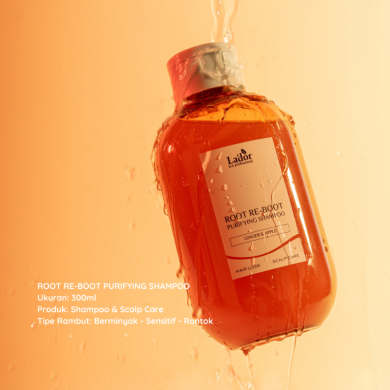 Шампунь для чувствительной кожи головы Lador Root Re-Boot Purifying Shampoo Ginger & Apple 300 мл купить в Украине 2