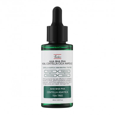 Восстанавливающая сыворотка с кислотами и центеллой Thinkco AHA BHA PHA Heal Centella Cica Ampoule 60 мл купить в Украине
