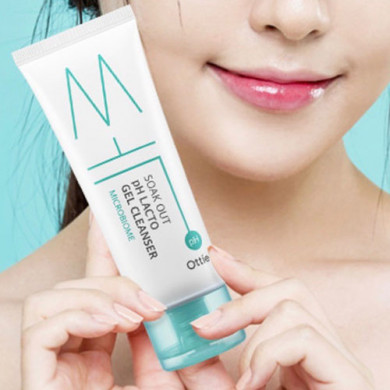 Гипоаллергенный гель для умывания с лактобактериями, Ottie, Soak Out pH Lacto Gel Cleanser, 100 мл купить в Украине 2 Гипоаллергенный гель для умывания с лактобактериями, Ottie, Soak Out pH Lacto Gel Cleanser, 100 мл купить в Украине 2