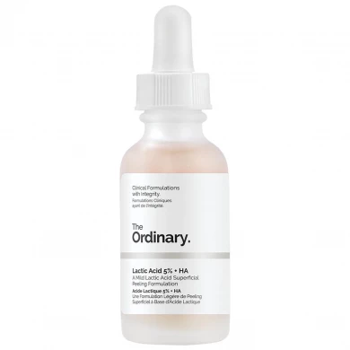 Отшелушивающая сыворотка с молочной кислотой 5% The Ordinary Lactic Acid 5% + HA 30 мл купить в Украине