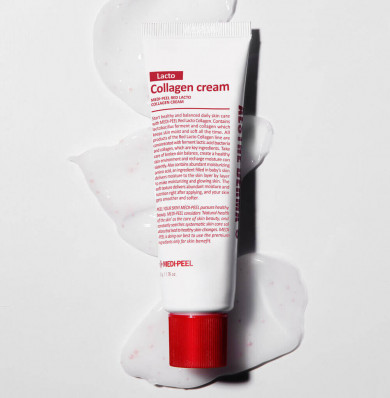 Зміцнюючий крем для обличчя з колагеном та лактобактеріями MEDI-PEEL Red Lacto Collagen Cream 50 мл купити в Україні 2