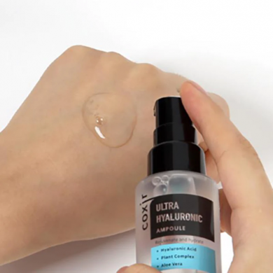 Интенсивно увлажняющая сыворотка для лица с гиалуроновой кислотой Coxir Ultra Hyaluronic Ampoule 50 мл купить в Украине 4