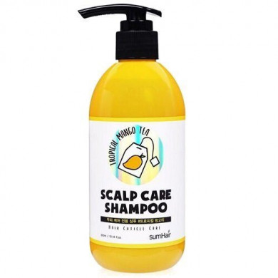 Увлажняющий шампунь для ухода за жирной кожей головы, SUMHAIR, Scalp Care Shampoo, Tropical Mango Tea, 300 мл купить в Украине Увлажняющий шампунь для ухода за жирной кожей головы, SUMHAIR, Scalp Care Shampoo, Tropical Mango Tea, 300 мл купить в Украине