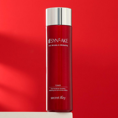 Антивозрастной тонер со змеиным пептидом Secret Key SYN-AKE Anti Wrinkle & Whitening Toner 150 мл купить в Украине 2