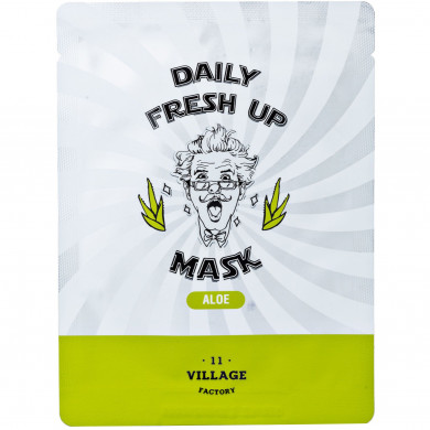 Увлажняющая тканевая маска с экстрактом алоэ, Village 11 Factory, Daily Fresh UP Mask Aloe купить в Украине Увлажняющая тканевая маска с экстрактом алоэ, Village 11 Factory, Daily Fresh UP Mask Aloe купить в Украине
