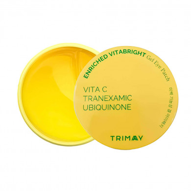 Осветляющие патчи с витамином С транексамовой кислотой и коэнзимом Q10 Trimay Enriched Vitabright Gel Eye Patch 60 патчей купить в Украине